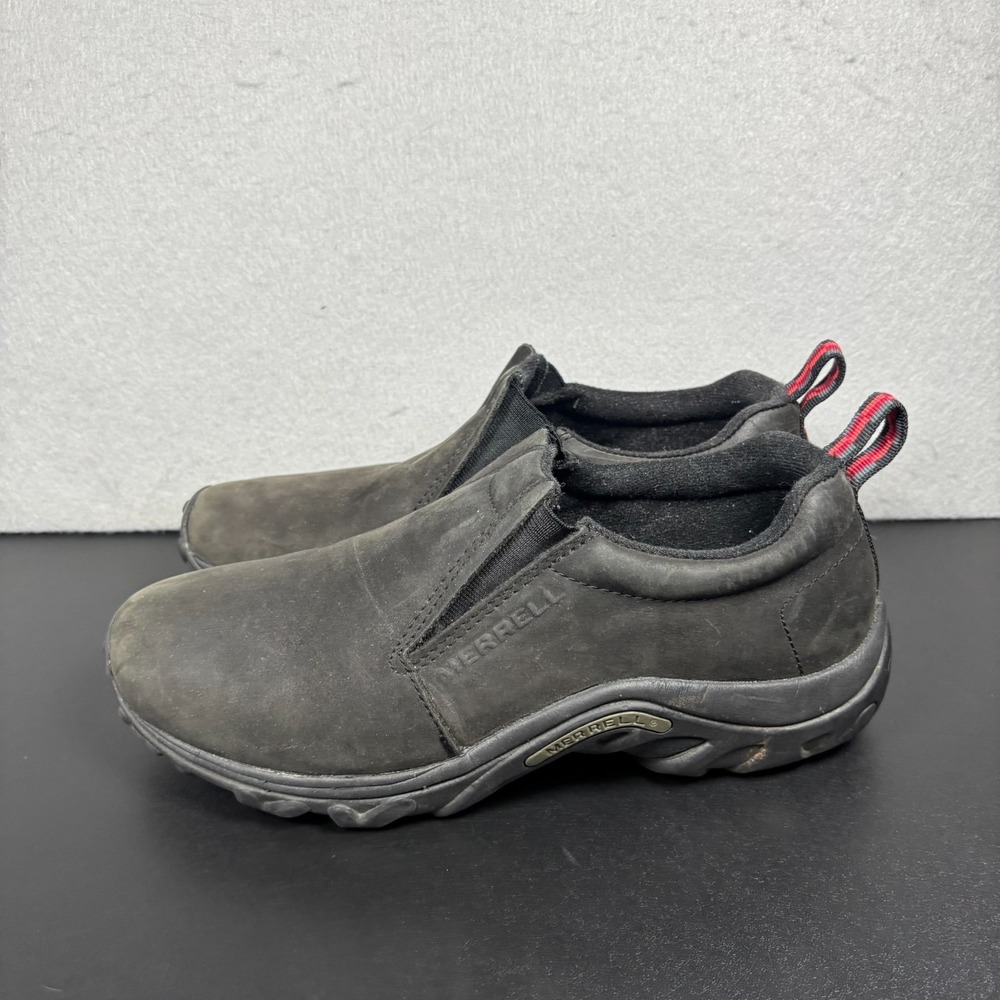 Merrell Jungle Moc Women's 10 Black Nubuck Leather Slip On Shoes Hiking 60834